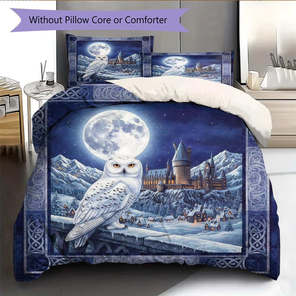 Cartoon Pattern Bedding Quilt Set Quilt Cover Pillowcase Home Decoration Birthday Gift (1 * duvet cover + 2 * pillowcase, without core)