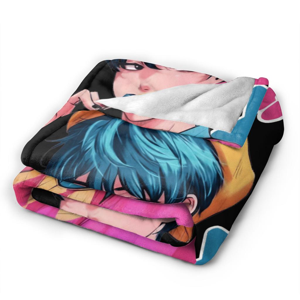 Baby Saja KPop Demon Hunters Saja Boys Blanket Warm Funny Plush Bedding Throws For Child Couch Chair Flannel Bedspread Bed Cover