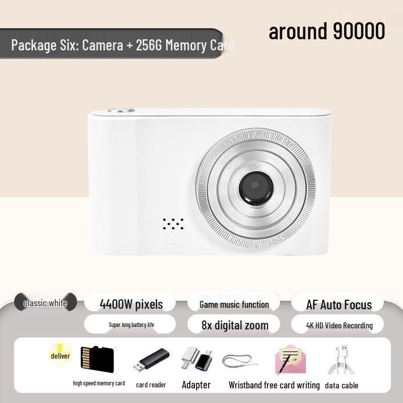 Retro Niedliche HD Dualkamera für Selbstporträts - Studentenfreundliche Sofortbildkamera für Mädchen