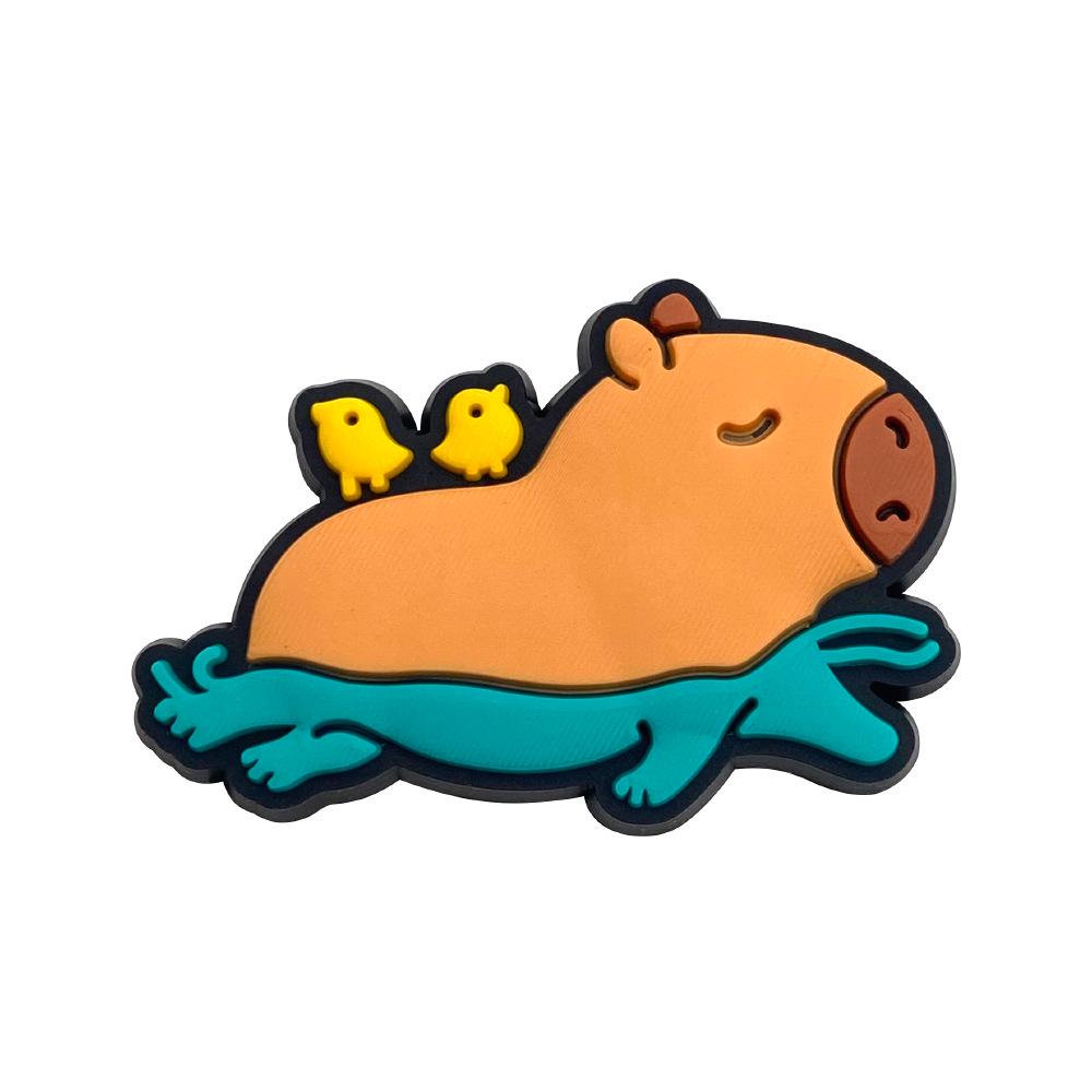 Capybara Hole PVC Soft Rubber Shoe Charms - Creative Shoe Decorations & Accessories