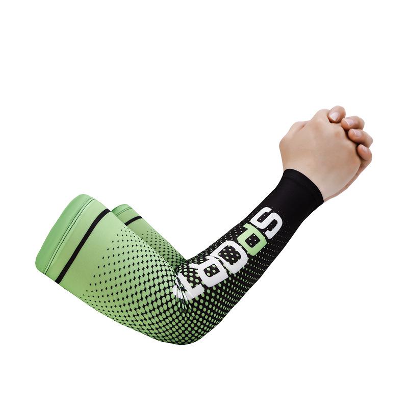 Sport Style Sun Protection Breathable Cycling Arm Warmers for Men and Women - Thin Ice Silk Sleeves