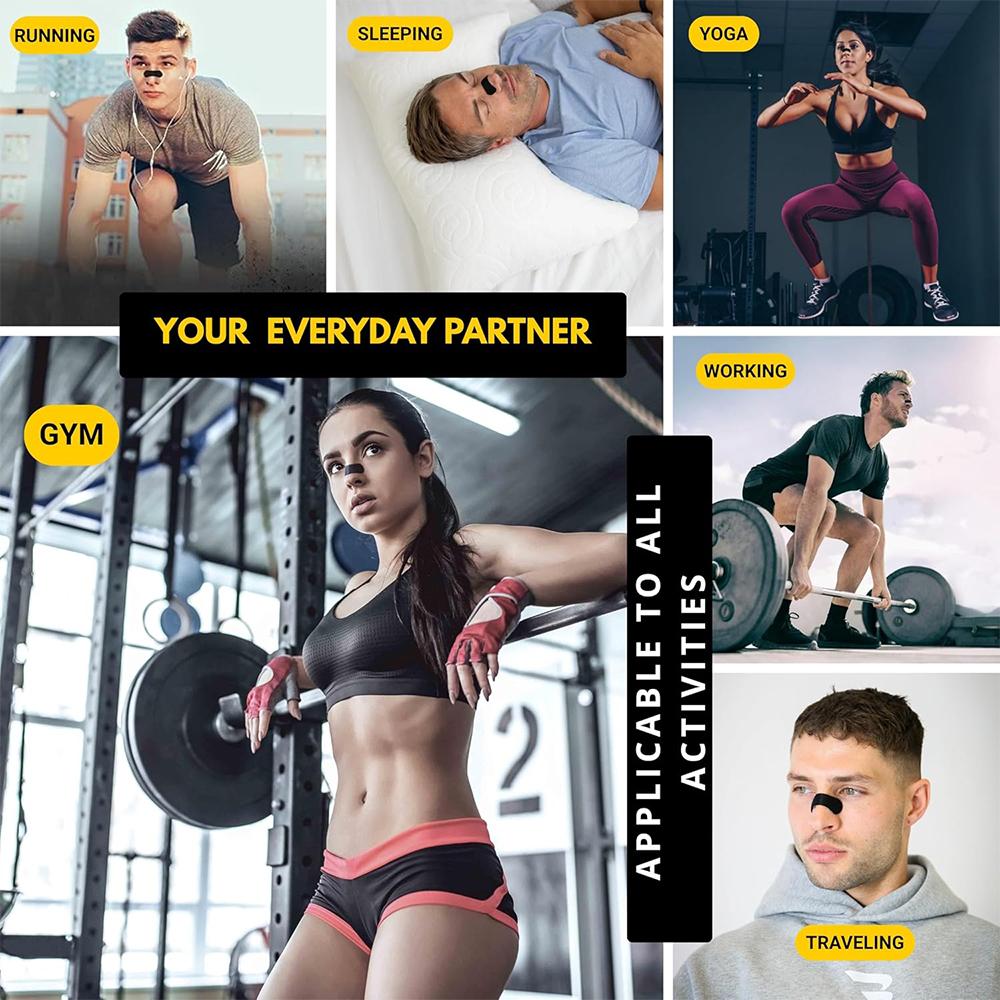 Anti Snoring Nose Strips for Breathing Correction Physical Expansion Breathable Nasal Patch Better Sleep Anti-Snoring Nasal Stri