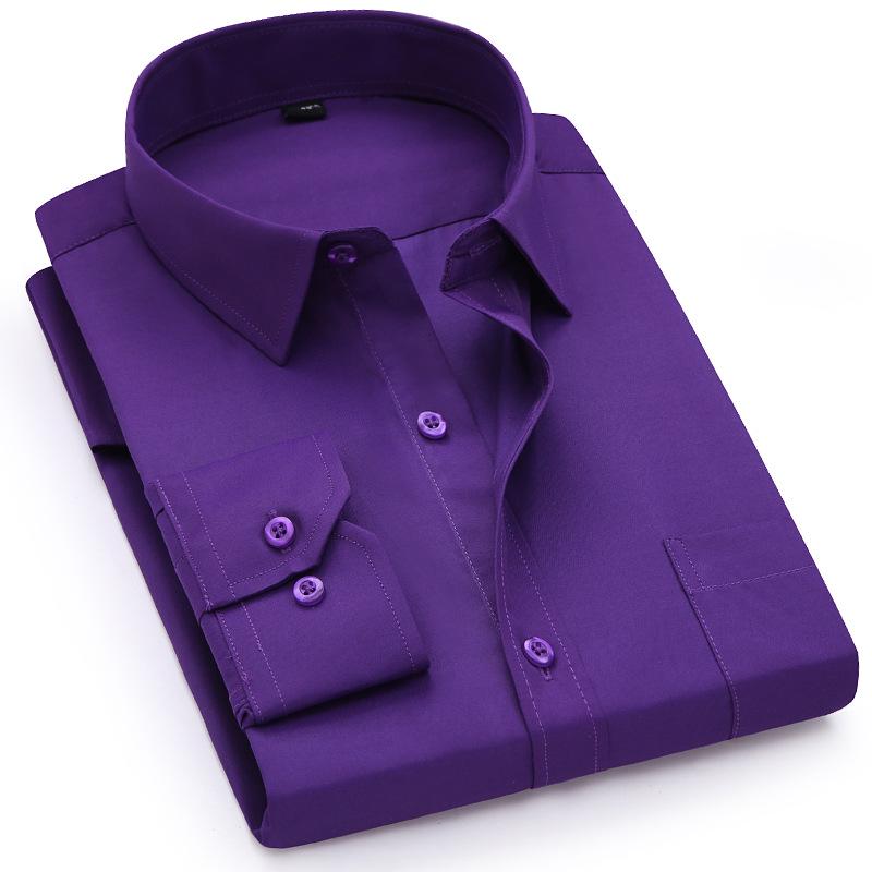 Men's Autumn Striped Business Casual Long-Sleeve Shirt