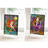 Gakken Healing Scratch Art for Adults Disney Princess Stained Glass Q750771