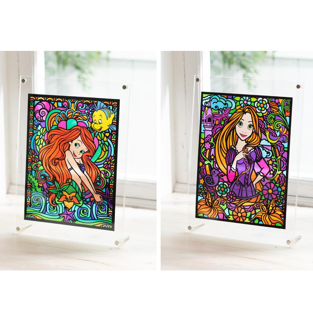 Gakken Healing Scratch Art for Adults Disney Princess Stained Glass Q750771