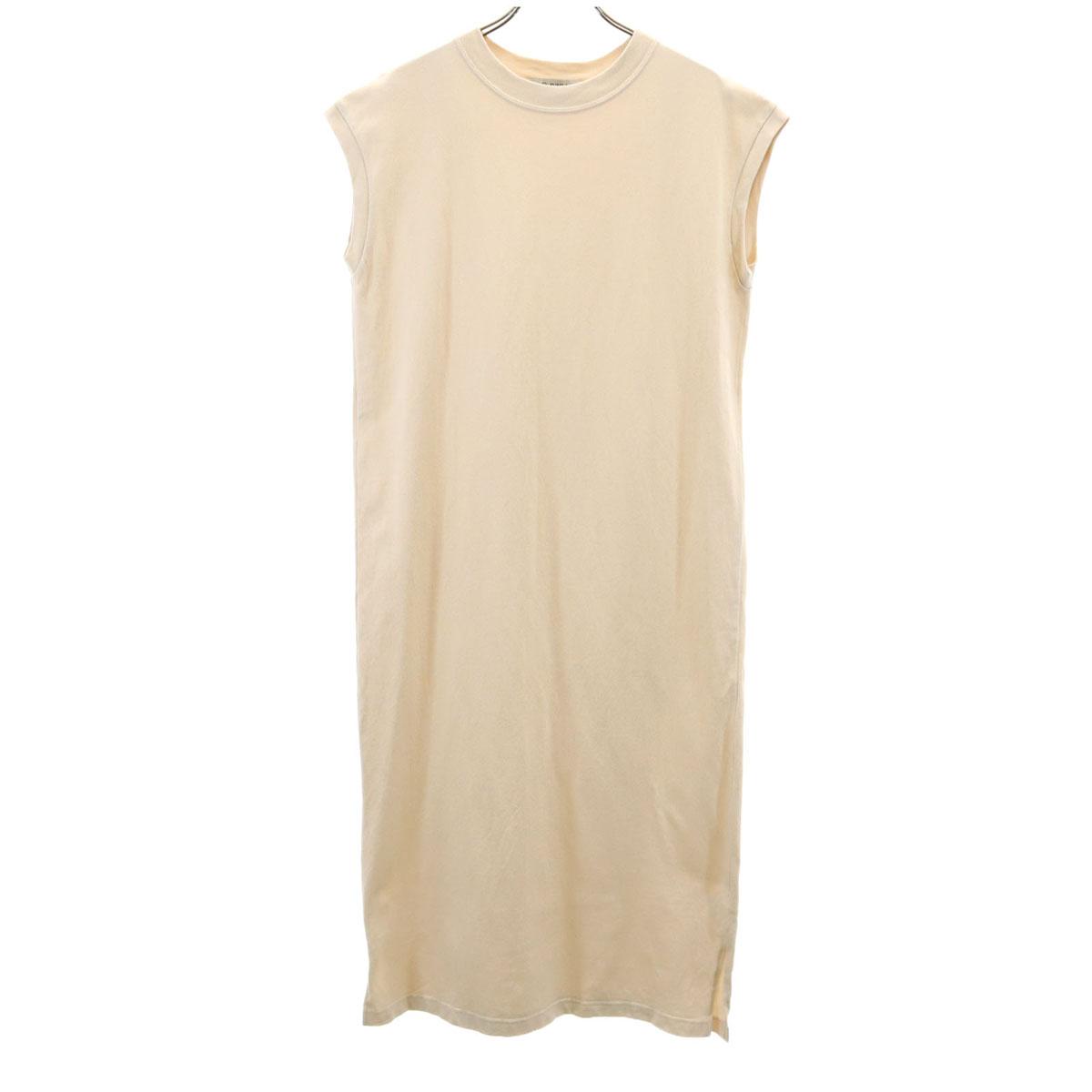 

nano universe Платье без рукавов F Слоновая кость Женское Б/У