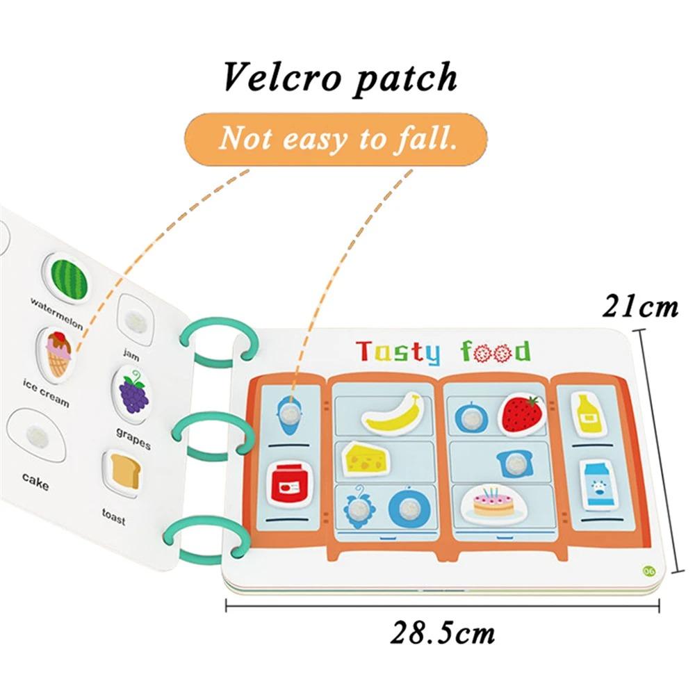 Montessori Paste Quiet Book Children Toy Paste My First Busy Kids Book Animal Number Matching Puzzle Game Educational Toy Libros