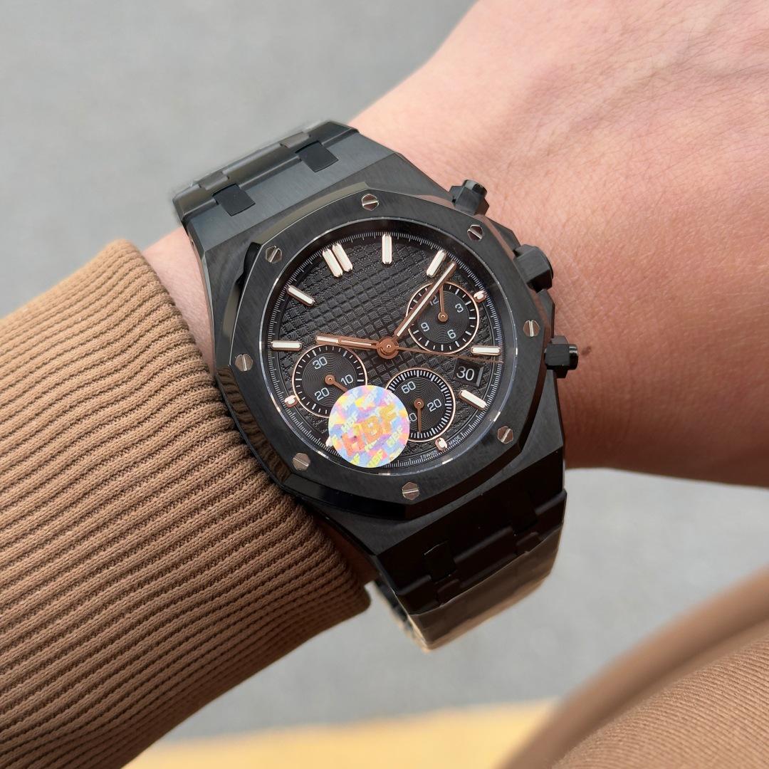 Мужские автоматические механические часы AP Royal Oak 15407 - Водонепроницаемые, Светонакопительные, Стальной браслет