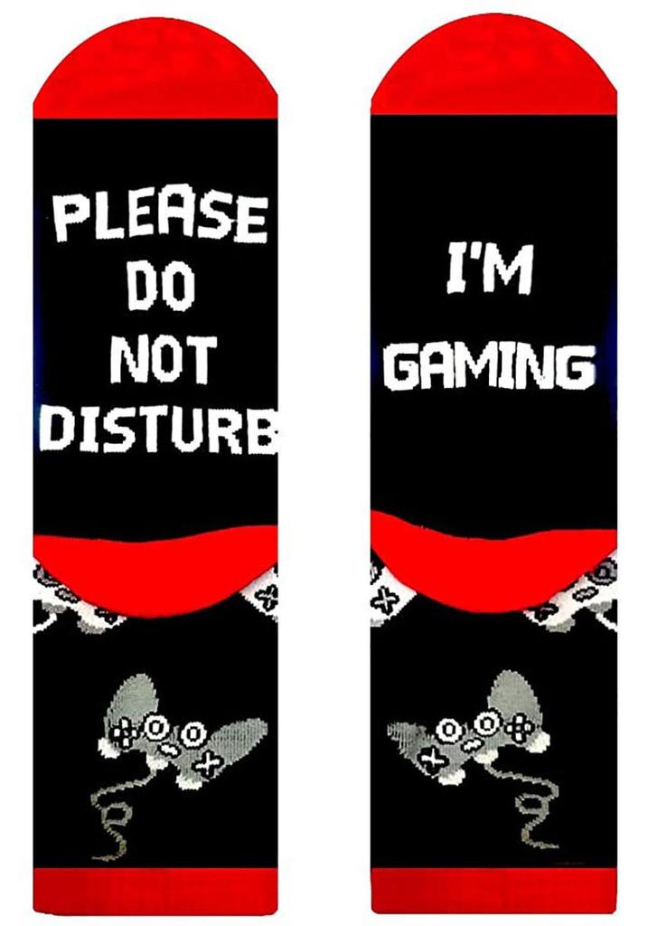 Men's Spring/Summer Mid-Calf 'Do Not Disturb' Game Socks