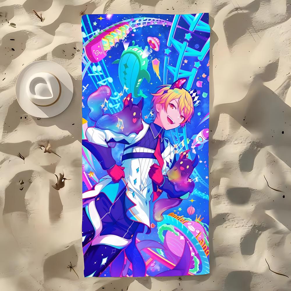 Anime T-Tenma Towel Microfiber Beach Towel, Quick-Dry, Sand-Free, Ultra-Fine Fiber, Super Soft.