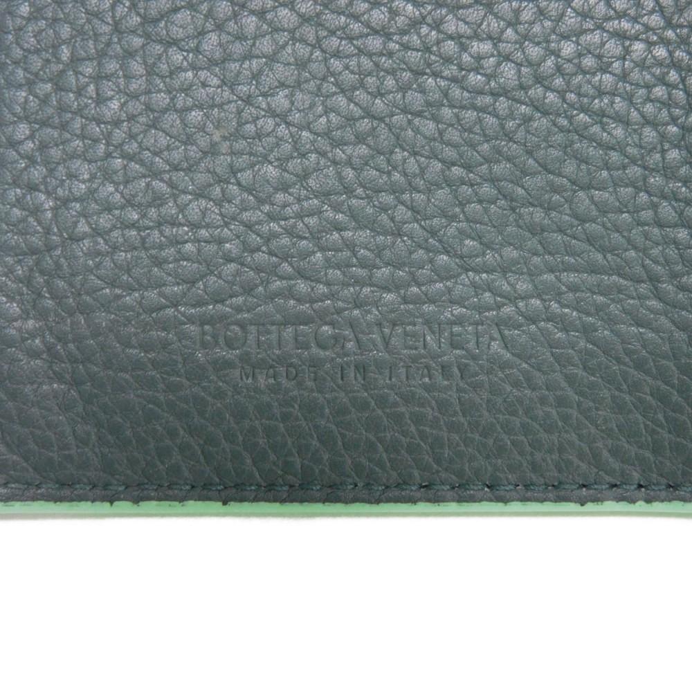 Used 11897 Cassette Credit Card Holder 7946 Inkwell RFID Maxi Intrecciato Light Green Men's from Japan AUTHENTIC