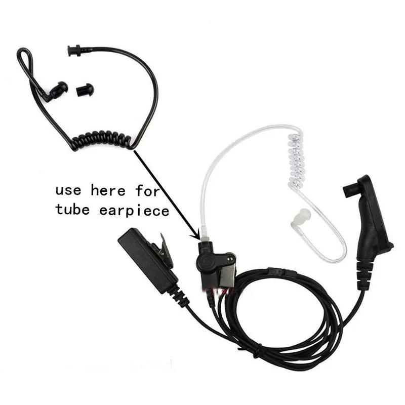 Lot 10pcs Replacement Coil Acoustic Air Tube Earplug For Baofeng Kenwood Motorola ICOM HYT PTT Mic Radio Earpiece Headset