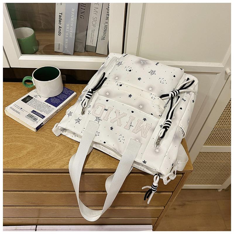 School Bag Women's New Japanese Ins High Value, Fresh and Sweet Star Makeup Bag, Light and Largecapacity Backpack