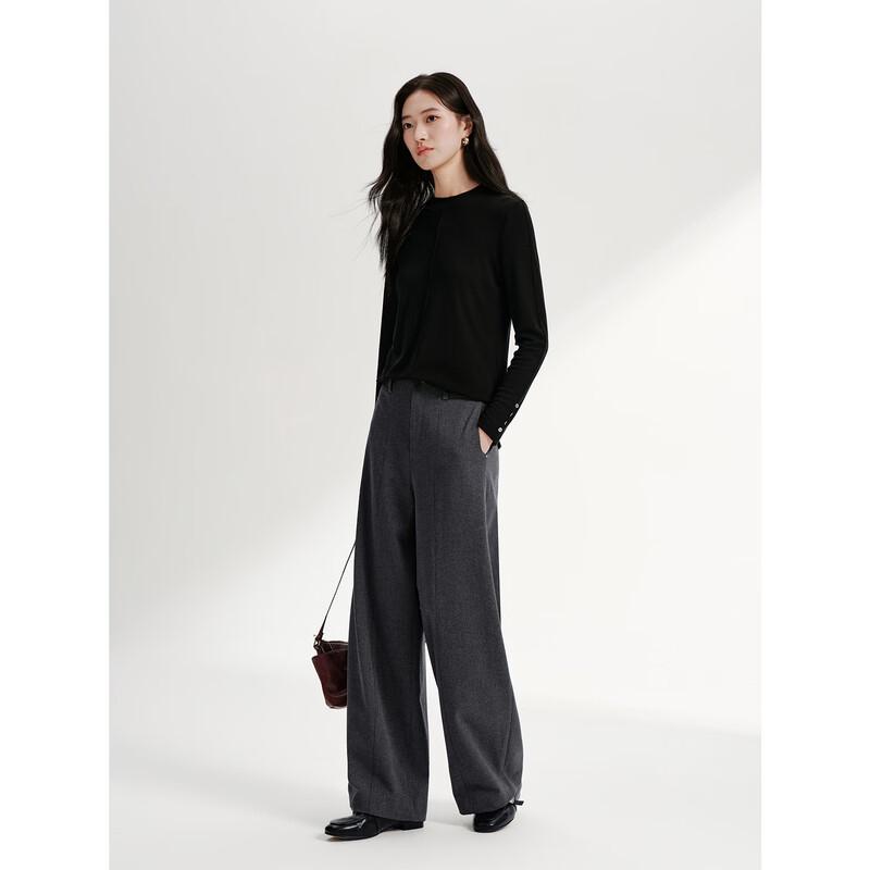 JUZUI Slim-Fit Lyocell Blend Knit Sweater