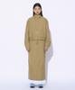 PARTIMENTO WOMEN Frill Double Layered Maxi Skirt_Khaki
