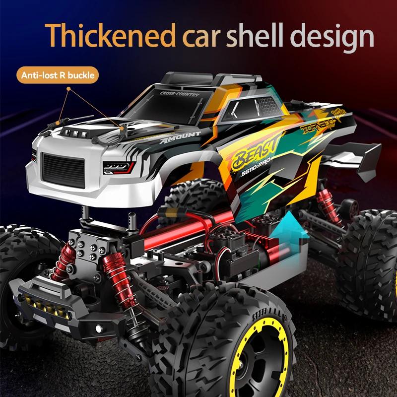 AAYB1 SG110 PRO 1:10 RC Car 2.4G 4WD High-Speed With Light Large Electric Remote Control Crawler 4x4 Off-Road Vehicle Toy For Kid Gift