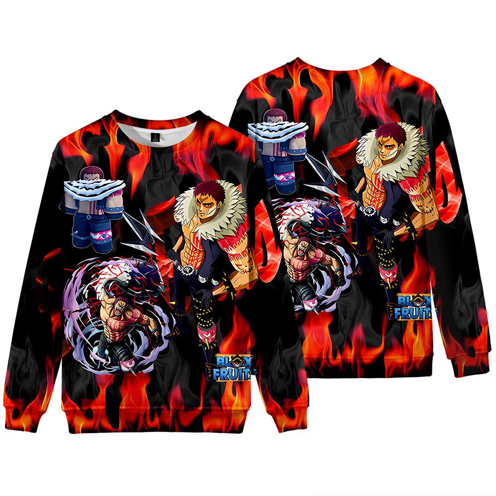 15 Colors Women Men's BLOX Print Hoodies Round Neck Sweatshirts Man Travel Pullover Male Top Streetwear Outdoor Tracksuit