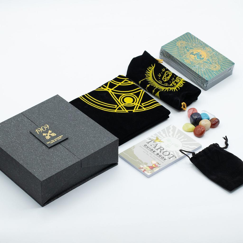 Gold & Turqoice Foil Tarot Card – Gift Set