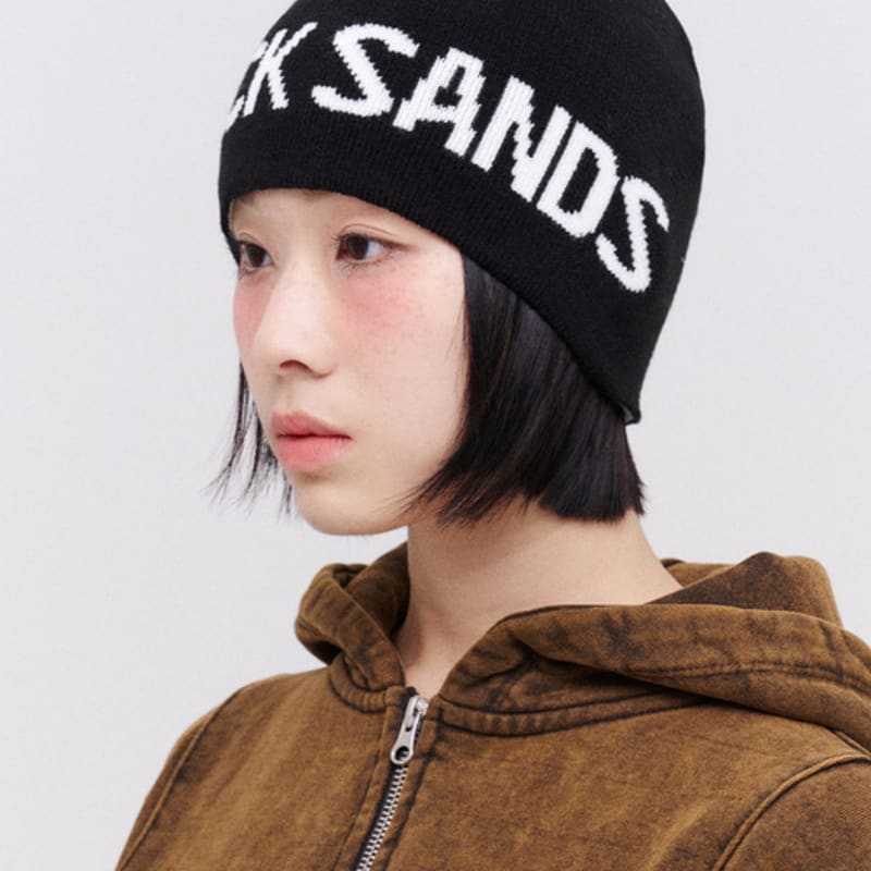 

Шапка-бини с жаккардовым логотипом BLACK SANDS_Черная FREE