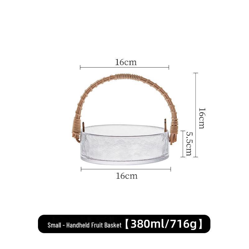 

AQ Bamboo & Glass Multifunctional Basket Small