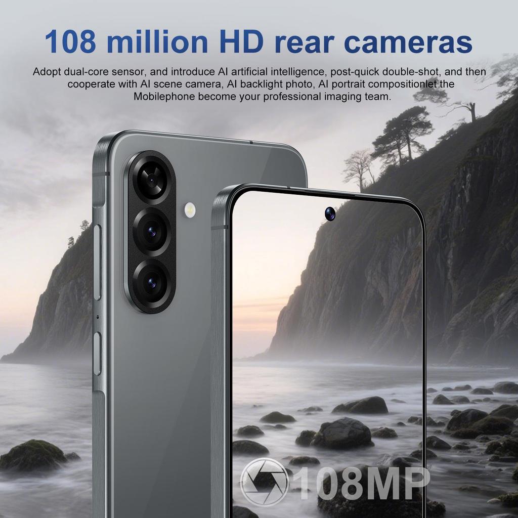 Introducing the A56 Android Smartphone: 7.3-inch Display, 16+1TB Storage, Perfect for Global Markets.
