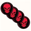 4pcs Skeleton Skull Car Wheel Center Hub Cap Car Wheel Hub 3D Emblem Stickers Cover 56mm
