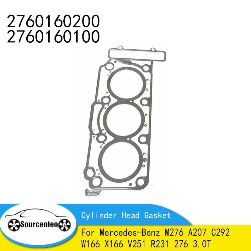 Engine Cylinder Head Gasket For Mercedes-Benz M276 A207 C292 W166 X166 V251 R231 276 3.0T Car Accessories 2760160200 2760160100