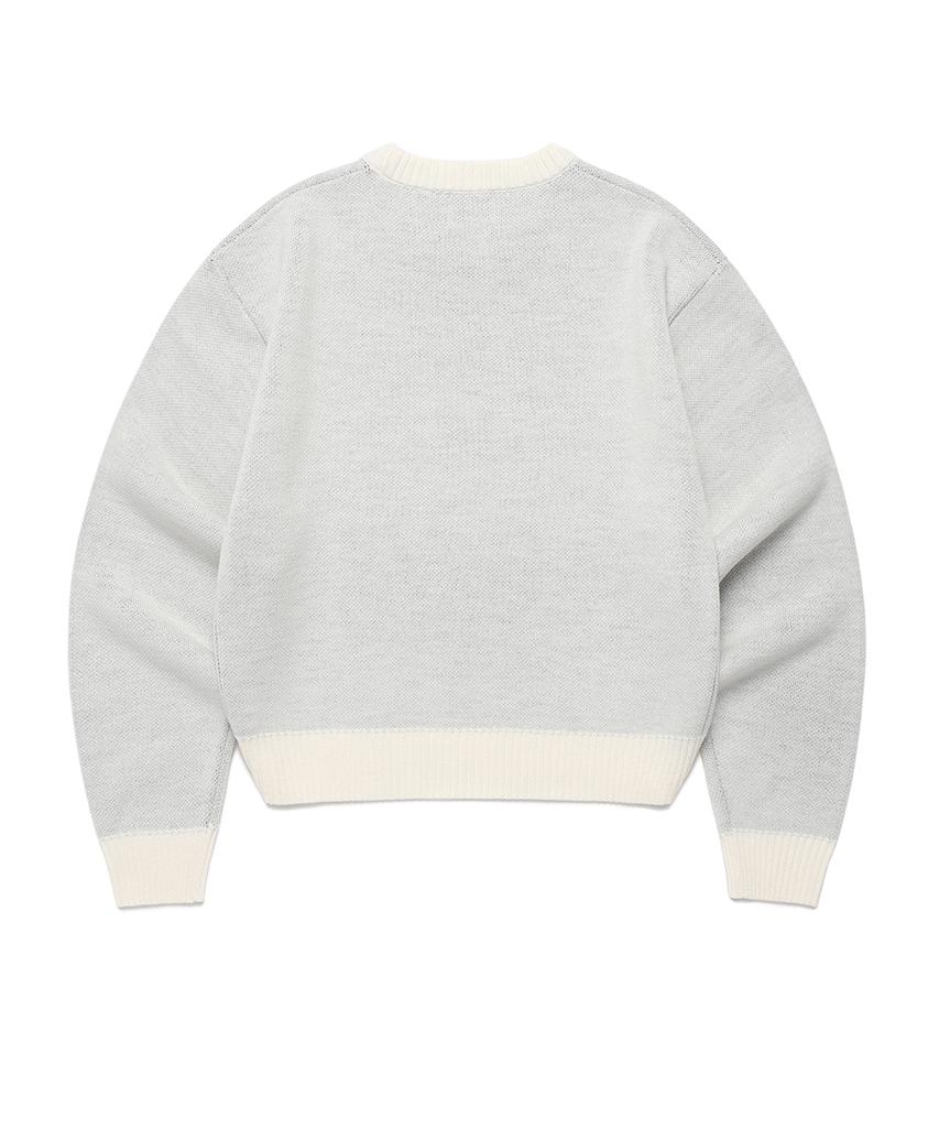 CAVISH W Dust Classic Rose Knit Sweater Ivory(Cv2Effk605A)