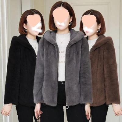 Ladies Cozy Fleece Hooded Coat Warm Casual Plush Outerwear