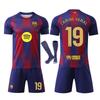 Barcelona Yamal Kinder Fußballtrikot Set YSHT Blau