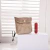 Korean Style Embroidered Velvet Mini Bag for Lipstick and Sanitary Napkin Storage