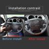Carbon ABS Steering Wheel Center Cover Decorate Trim For Toyot Tundra 2007-2013
