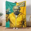 Name Custom Breaking Bad Print Flannel Blanket High Quality Warm Comfortable Cover for All Seasons Perfect for Gifts Home Decor