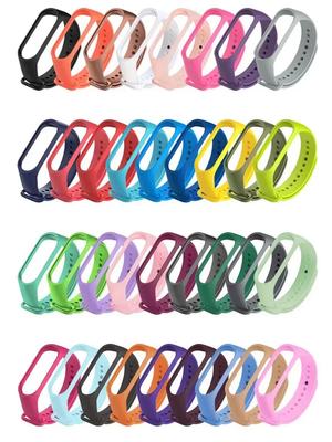 Watch Strap For Xiaomi Mi Band 7 6 5 4 3 Wristband Silicone Bracelet Wrist Straps MiBand 3/4 Band5 Band6 Smartwatch Accessories