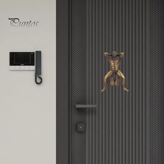 Male Prank Doorbell Funny Naked Man Door Knocker Easy To Install Prank Male Doorbell Decoration Gift for Friends