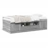 Daybed with Drawers Without Mattress Gray Sonoma 75x190 cm