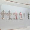 Decor unghii Cruce aliaj stras: Stil Punk Retro Luxos, Metal Super Strălucitor & Strass-uri Mari pentru Artă Trendy a Unghiilor