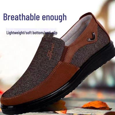 Spring-Autumn Large Size Slip-On Cloth Shoes for Middle-Aged & Elderly