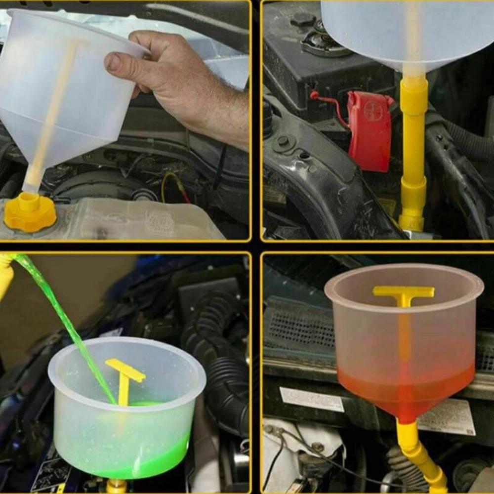 Spill Proof Design Coolant Filling Kit Refill Funnel Water Cooling System Kit  Automotive Repair