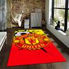 Manchester United Logo Carpet Soccer Themed Red and Yellow Floor Mat Suitable for use as an anti-slip for living room bedroom sofas