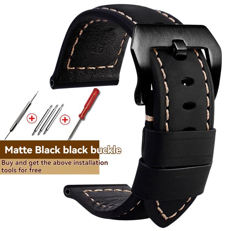 Handgefertigtes Echtlederarmband für Panerai PAM 441/PAM 111/PAM 386, 20mm 22mm 24mm 26mm Herren Luxus-Uhrenarmband Ersatz