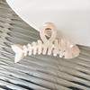 Nacreous Fish Bone Hair Clip Slip Resistant Design Lightweight Hairpin For Women Girls Soft Feel Wear