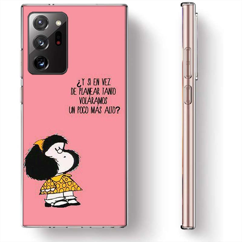 Mafalda Cartoon Phone Case for Samsung A17 A37 A57 A55 A35 A25 A15 A54 A14 A24 A34 A13 A23 A33 A53 A07 A05S A04S A03 A73 Galaxy