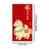 Red Envelopes 2026 Year Of The Horse Gold Foil Embossing Chinese Traditional Money Red Envelope Pockets For Marriage Engagement