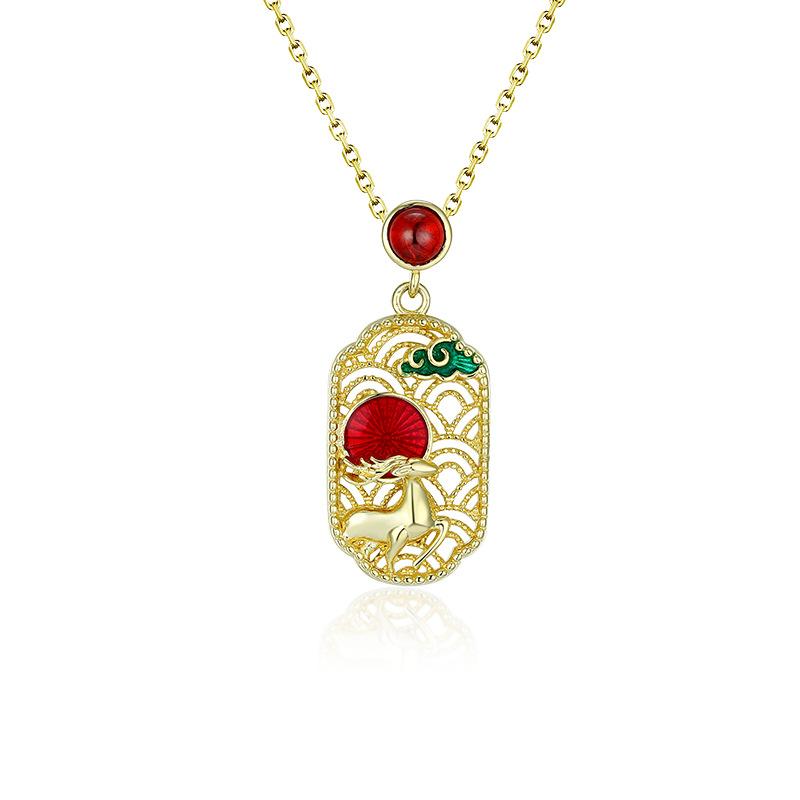 Sterling Silver Necklace Women s Versatile Premium Sense ins Wind 925 Silver Jewelry Women s Niche Collarbone Chain 925 silver золотой