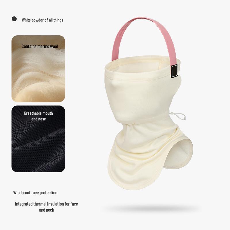 Unisex Thickened Fleece Winter Ski Mask - Warm, Windproof, Coldproof, for Autumn Outdoor Cycling