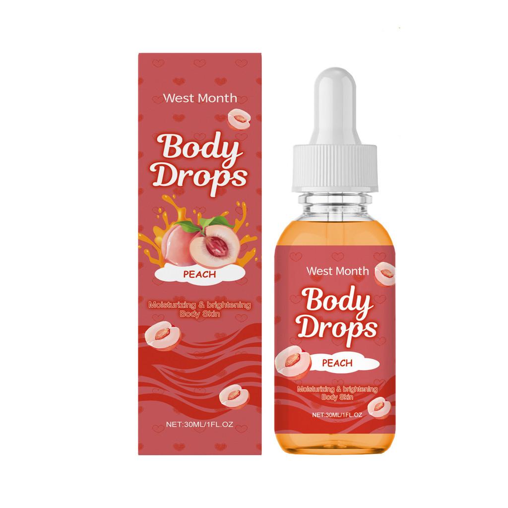 West Month Nourishing Body Massage Essential Oil Set For Hydration And Soothing Care Peach 30ml