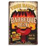 Hisun Tin Sign Retro DADS BBQ Metal Tin Signs Decorative Plaque Wall Decor for Barbecue Bar Pub Kitchen Party Zone Vintage Metal Plate