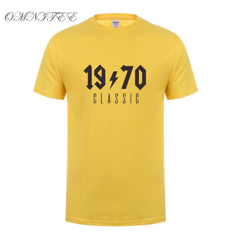 Omnitee Fashion 1970 Classic T Shirts Unisex Cotton Summer Funny Short Sleeve Birthday Gift T Shirt Tops Tee Unisexs Tshirt Oz190
