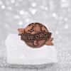 Classic Jworg Shape Pin Vintage Metal Badge Exceptional Decorative Piece Outfits For